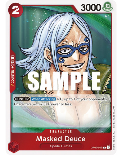 Masked Deuce Carta One Piece Tcg Original+10 Cartas 