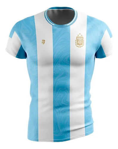 Camiseta Futbol Argentina Genérica Personalizada Niño