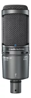 Micrófono Audio-Technica AT2020USB+ Condensador Cardioide color gris