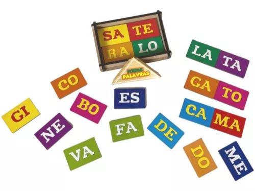 Jogo de Alfabetização Formar Palavras Com Letras do Alfabeto - Bambinno -  Brinquedos Educativos e Materiais Pedagógicos
