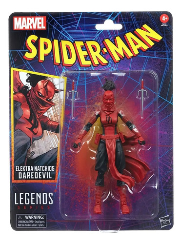 Figura Muñeco Marvel Legends Series Elektra Spider Man