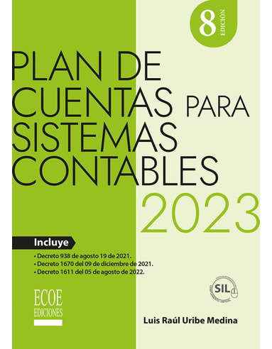 Libro Plan De Cuentas Para Sistemas Contables 2023 - Plan D