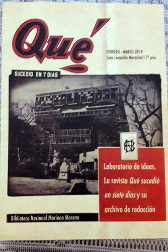 Revista Qué Sucedió En 7 Días. Catalogo