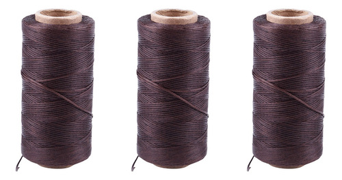 Hilo Encerado Para Coser Piel, 260 M, 150 X 1 Mm, 3 Unidades
