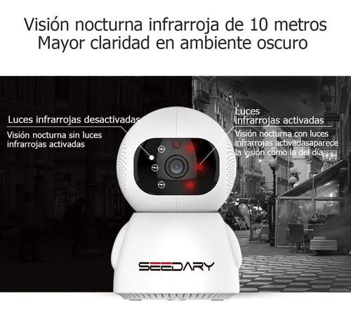 Cámara De Seguridad Seedary Robótica Con Movimiento 