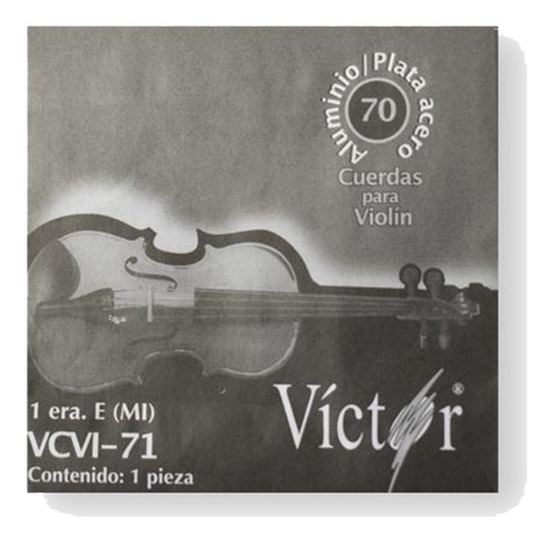 10 Cuerdas Victor Para Violin 1a Victor, Acero Mod.71