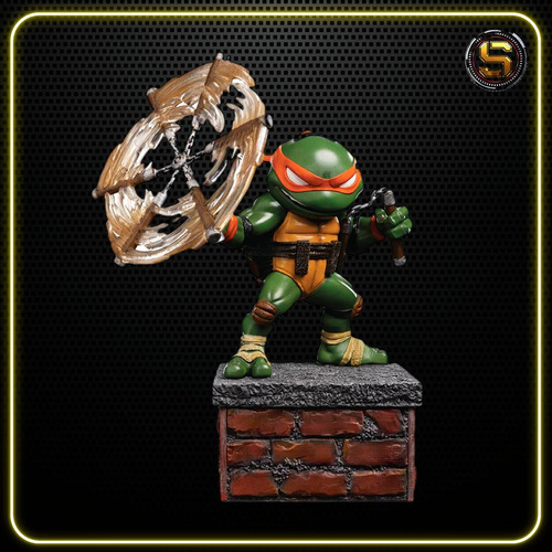 Iron Studios Minico Tmnt Michelangelo Px Sd2023 Estatuilla