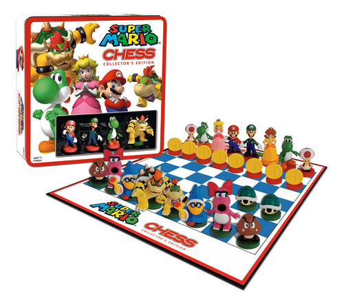Set De Ajedrez Usaopoly Super Mario Con 32 Piezas De Escultu