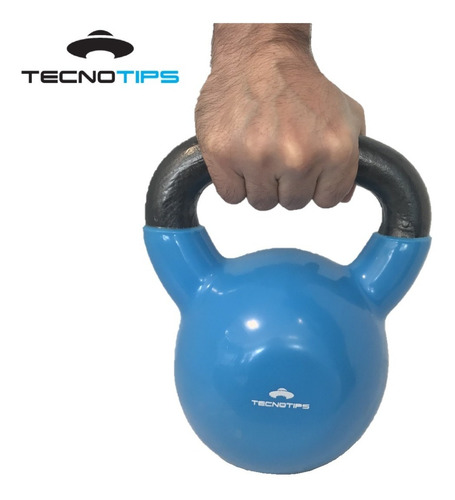 Imagen 5 de 8 de Pesas Rusas Kettlebell 10 Kg Hierro Fundición Recubierta