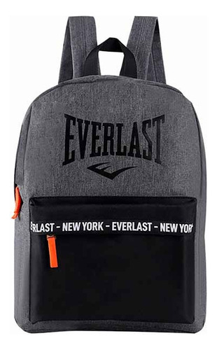 Mochila Everlast 15999 preta/cinza 5999 pronta para design de tecido