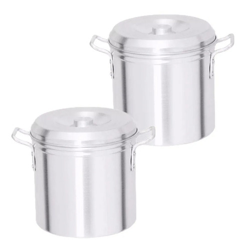 Caldeirão 2 Pç Industrial Grande Cerveja Aluminio N30 E N35