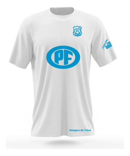 Polera Deportiva Dryfit Blanca Fútbol Rangers De Talca 2023