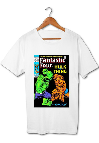 Cuatro 4 Fantasticos La Mole Vs Hulk Remera Friki Tu Eres