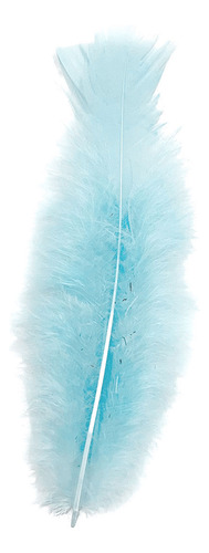 Penas De Galinha 100 Uni Ambiente E Decoração - Azul Bebê