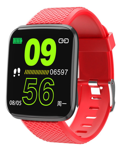 Smart Watch Gtc Swg-003 Reloj Inteligente Color de la caja Roja Color de la malla Rojo