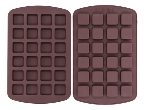 Molde Suave De Silicona Para Chocolate, Caramelo, 24 Rejilla