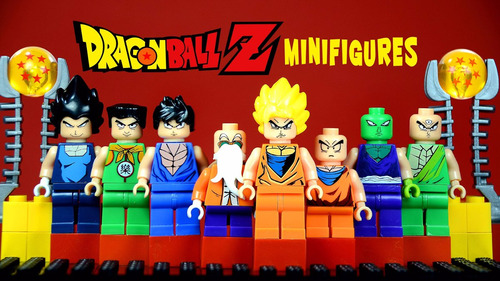 Dragon Ball Muñecos Tipo Lego Goku Gohan Krilin Roshi Picoro