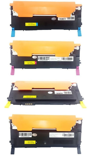Kit Toner Premium 4 Unidades Compatível Clt-k409s Clx-3170fn Tinta Preto/ciano/magenta/amarelo