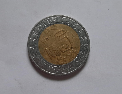 Moneda 5 Peos Año 1993 Usada (Usado)
