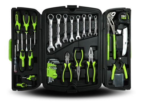 Set Herramientas Maletín Kroner 90 Pzas Cr. Vanadio Premium