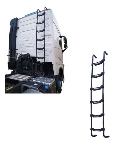 Escada Traseira Volvo Fh Globetrotter 2015 A 2022 6 Degraus