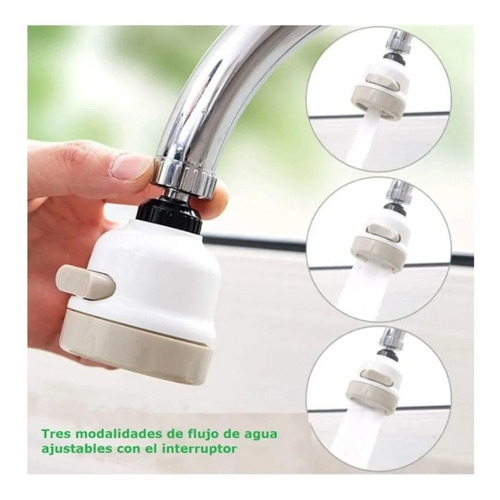 Imagen 3 de 8 de Cuello Flexible Extensible Giratorio 360° Lavaplatos Agua