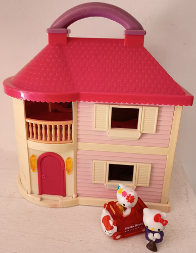 Casa De Sueños Hello Kitty Con Luz Blue Box Toys 2004 Rosa Chicle (Usado)