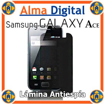 Imagen 1 de 2 de Lamina Protector Pantalla Antiespia Samsung S5830 Ace Galaxy