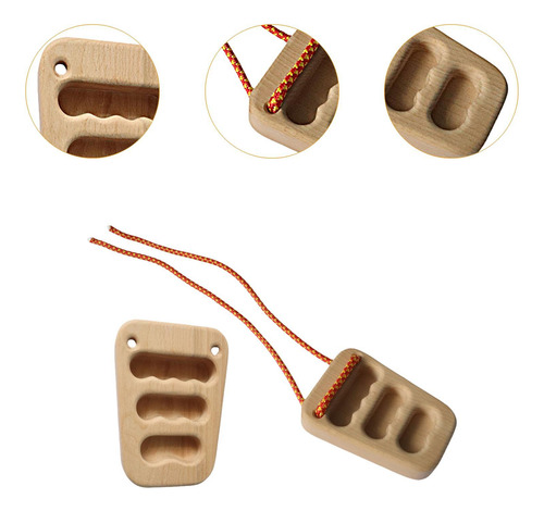 2 Pçs Escalada Hangboard Pull Up Board Fingerboard