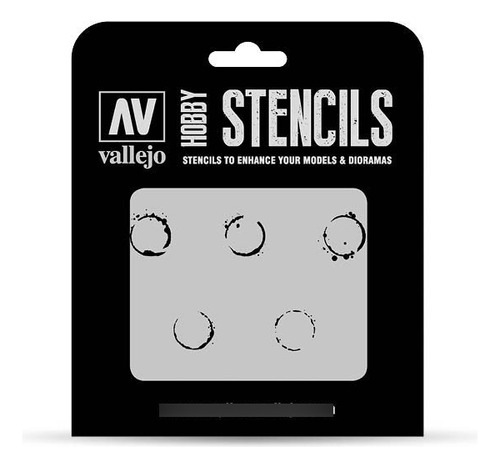 Vallejo Stencil Marcas Bidones De Aceite 1/35