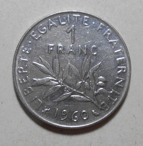 Francia 1 Franco 1960 - Km# 925.1 - La Sembradora