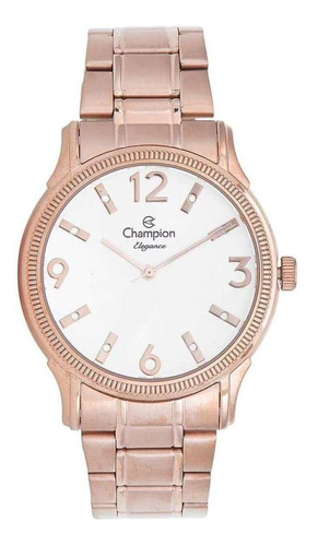 Relógio Champion Elegance Feminino Analógico Rosê Cn25832z