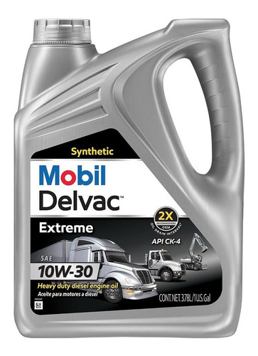 Aceite Sintetico Mobil Delvac Extreme Ck-4  10w30 3.78 Lts.