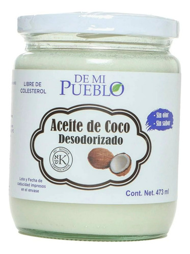 Aceite De Coco Desodorizado De Mi Pueblo 473 Ml