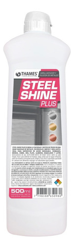 Limpiador Steel Shine Plus Pulidor Metales Acero Bronce