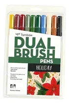 Comprar Set 10 Marcadores Doble Punta Fina\u002Fpincel Holiday Tombow