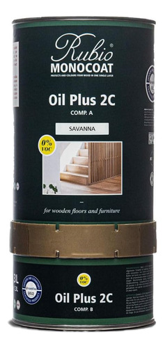 Rubio Monocoat Oil Plus 2c, 44 Oz, Savanna