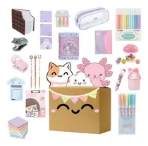 Comprar Kawaii Paquete 15 Pz Papelería Kawaii Útiles Escolares Niña