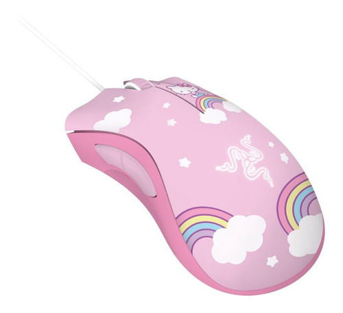 Kit Mouse Gamer Razer Deathadder Hello Kitty Edition Sanrio