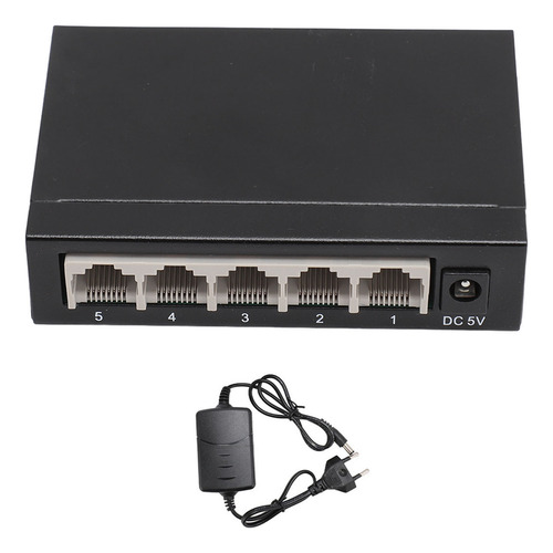 Divisor Gigabit Ethernet De 5 Puertos Plug And Play Silent M