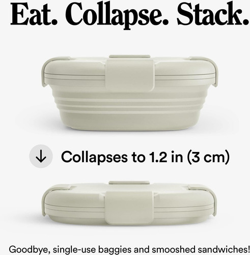 Stojo Caja Plegable Para Sándwiches ' Avena, 24 Oz ' De De '