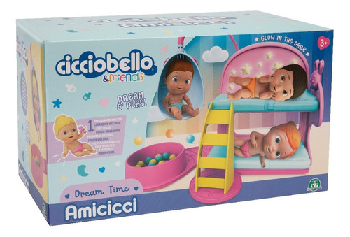 Muñeco Bebé Cicciobello Amicicci Set Hora De Dormir