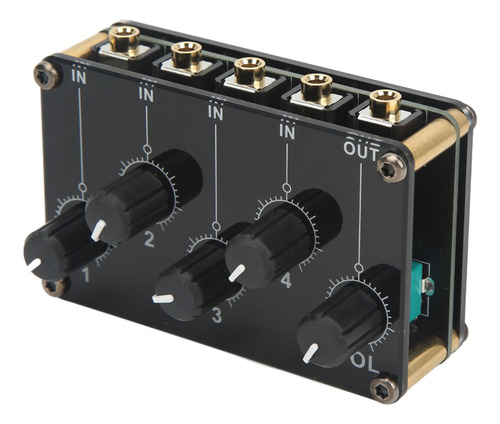 Miniconsola De Placa De Sonido Con Mezclador Pasivo De 4 Ent