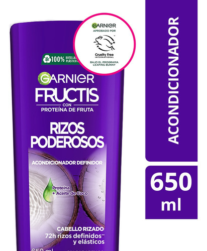 Enjuague X650 Definicion Rizos Poderosos Fructis Garnier