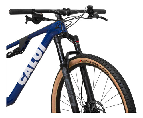 Bicicleta Caloi Elite Carbon Fs Sport 12v 2024 Cor Azul Tamanho Do Quadro P