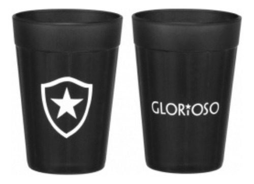 Jogo Com 2 Copos Americanos Licenciados Times 190ml Nadir Cor Botafogo Preto