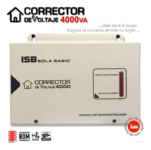 Corrector De Voltaje Sola Basic Isb 4000 120v