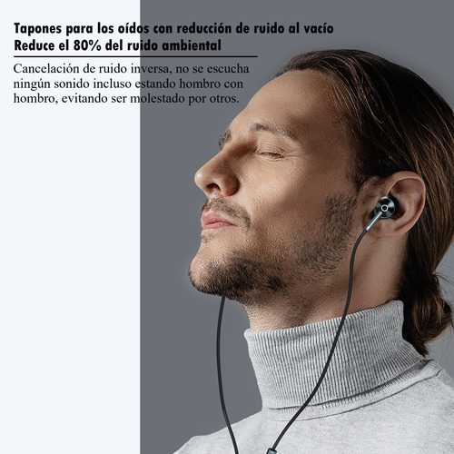 Audifonos Auriculares Usb-c Con Micrófono, Control De Volumen Y Chip Cx31993, Techwolf Intrauriculares Con Cable Para Celular, Tablet Y Laptop 1.2m Color Gris Oscuro