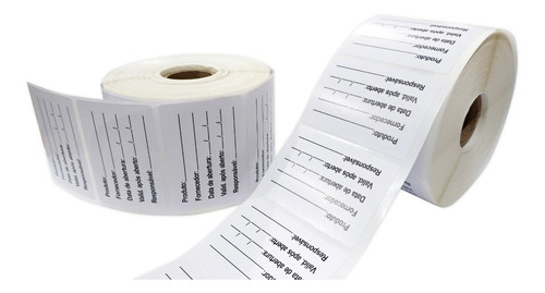 Imagem 3 de 5 de Etiqueta Anvisa 60x40 Bopp Plastico 2.000un A Prova De Agua Validade
