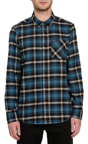 Camisa Volcom Caden Plaid Azul